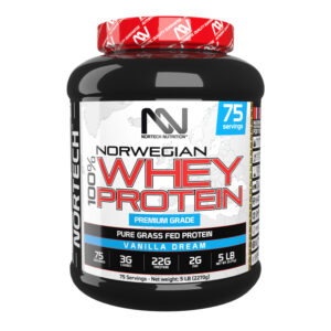 100 % Norwegian Whey Protein, Vanilla Dream, 5 LB, (2270g)